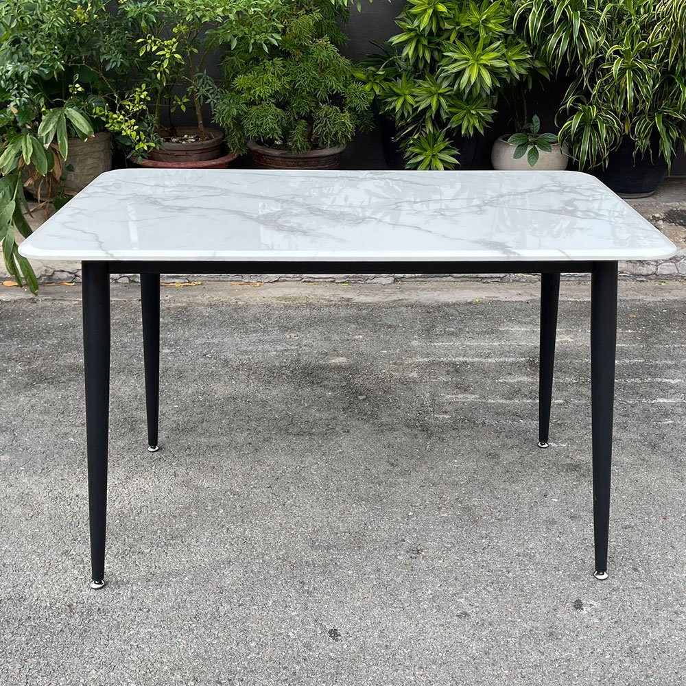 Bộ Bàn Ăn Mặt Đá Và 4 Ghế Nệm Xám Bộ Bàn Ăn Mặt Đá Và 4 Ghế Nệm Xám - hình 3