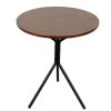 Bộ Bàn Cafe Tròn 60cm Và 2 Ghế Mặt Gỗ Lưng Tựa Sắt C