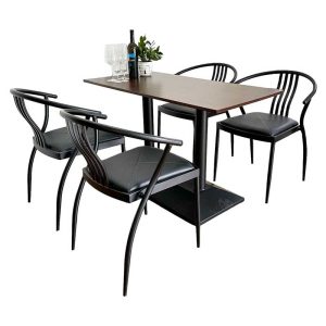 Bộ bàn chữ nhật 4 ghế nhà hàng, cafe - C - hình 1