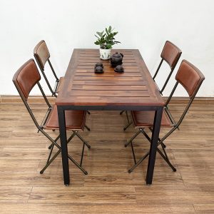 Bộ bàn ghế cafe, bàn ghế ngoài trời C - hình 1