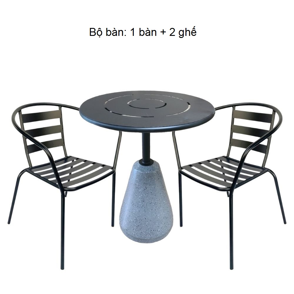 Bộ bàn ghế cafe, bàn ghế ngoài trời C Bộ bàn ghế cafe, bàn ghế ngoài trời C - hình 2