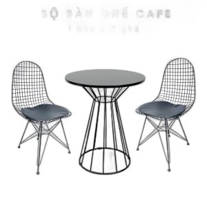 Lỗi 404 Bộ bàn ghế cafe mặt gỗ tròn và 2 ghế sắt C