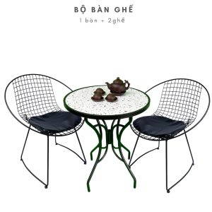 Bộ bàn ghế cafe ngoài trời HARRY C - hình 1