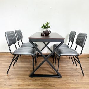 Bộ bàn ghế cafe, nhà hàng 4 người C - hình 1