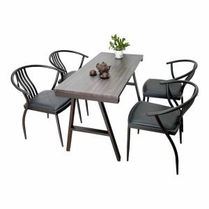 Bộ bàn ghế cafe, nhà hàng 4 người C - hình 1