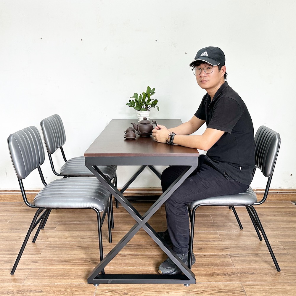Bộ bàn ghế cafe, nhà hàng 4 người C Bộ bàn ghế cafe, nhà hàng 4 người C - hình 5