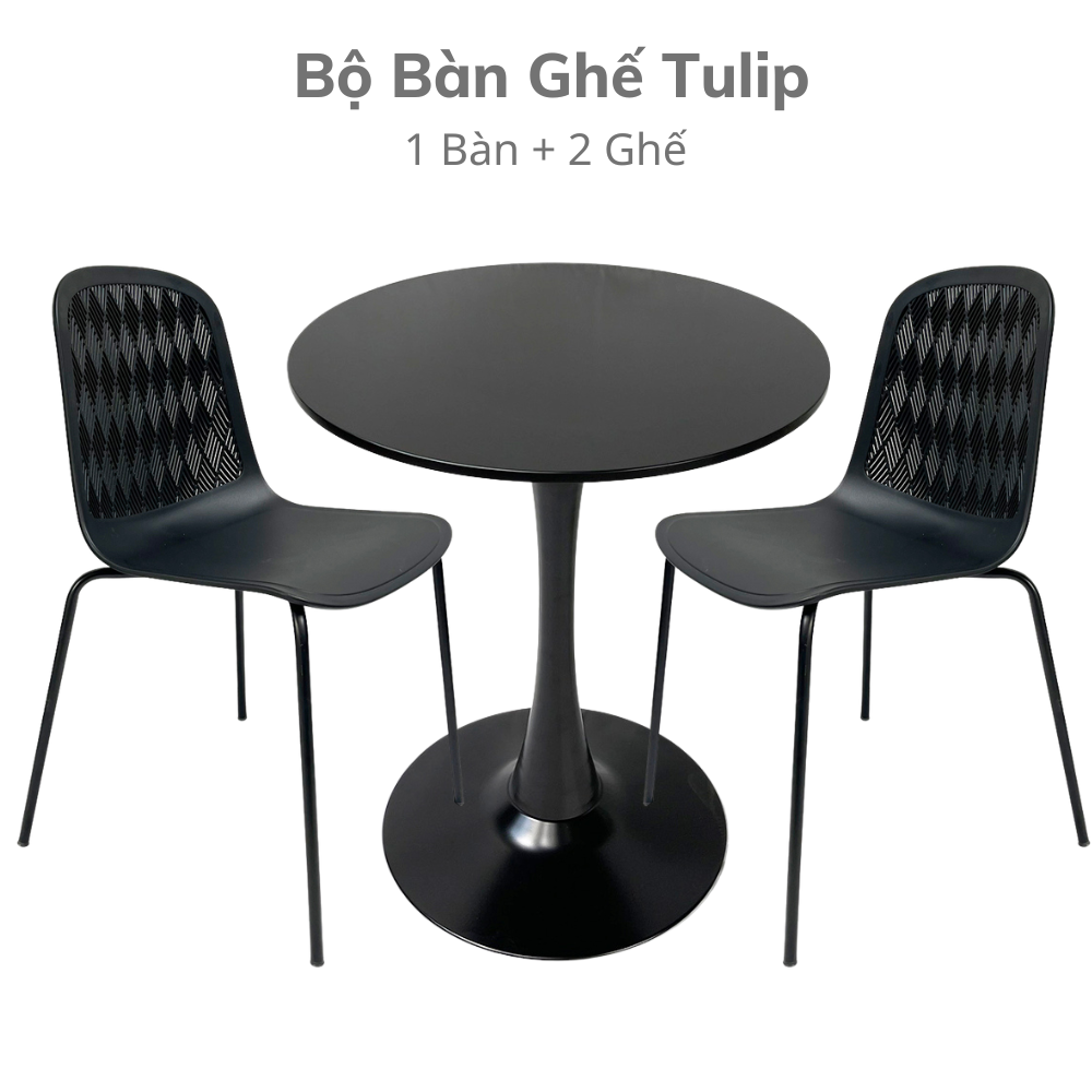 Bộ Bàn Ghế Cafe Tulip C Bộ Bàn Ghế Cafe Tulip C - hình 1