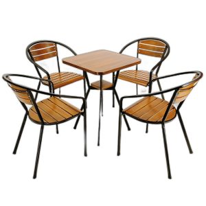 Bộ bàn ghế ngoài trời 4 người Moon C