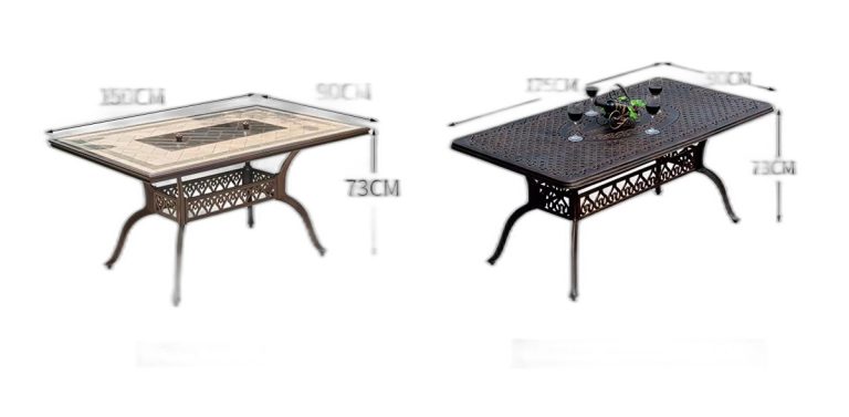 Trang chủ Bộ Bàn Ghế Nhôm Đúc 4 Ghế Màu Nâu Đen Bàn Tròn