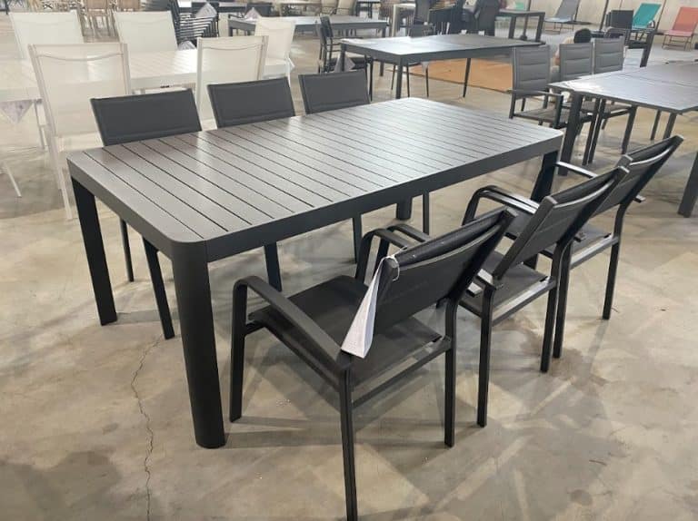 Bộ bàn ghế nhôm đúc BB042 phong cách hiện đại – Nội thất cao cấp Shomes