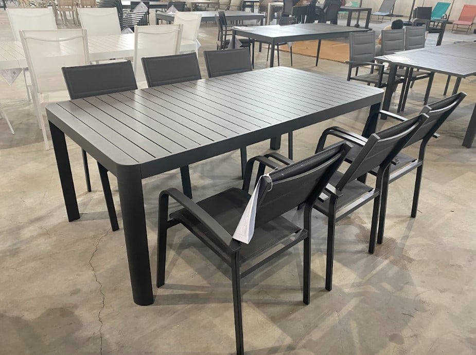 Bộ bàn ghế nhôm đúc BB042 phong cách hiện đại – Nội thất cao cấp Shomes