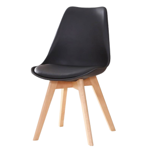 Bộ Bàn Tulip Tròn 60cm Và 2 Ghế Eames Chân Gỗ C - hình 1