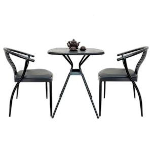 Bộ bàn và 2 ghế cafe sắt sơn tĩnh điện C