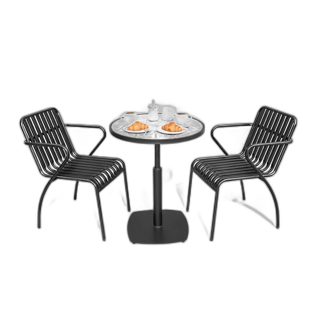 Combo 1 bàn cafe tròn và 2 ghế cafe sắt C Combo 1 bàn cafe tròn và 2 ghế cafe sắt C