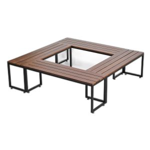 Combo 4 cái ghế băng dài 120x35cm gỗ cao su C