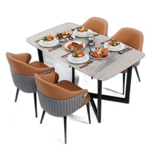 Combo bàn ăn chữ nhật và 4 ghế ăn