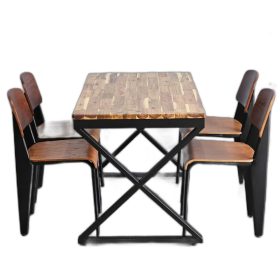 Combo bàn ăn chữ nhật và 4 ghế ăn