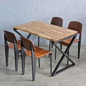 Combo bàn ăn chữ nhật và 4 ghế ăn - hình 1