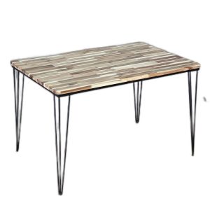 Combo bàn ăn chữ nhật và 4 ghế ăn Genye