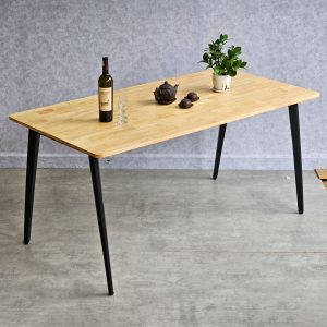 Combo bàn ăn chữ nhật và 4 ghế KAI gỗ - hình 1