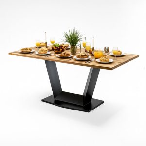 Combo bàn ăn chữ nhật và 6 ghế - hình 1