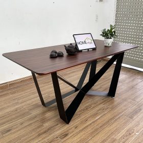 Combo bàn ăn chữ nhật và 6 ghế Bull sắt - hình 1