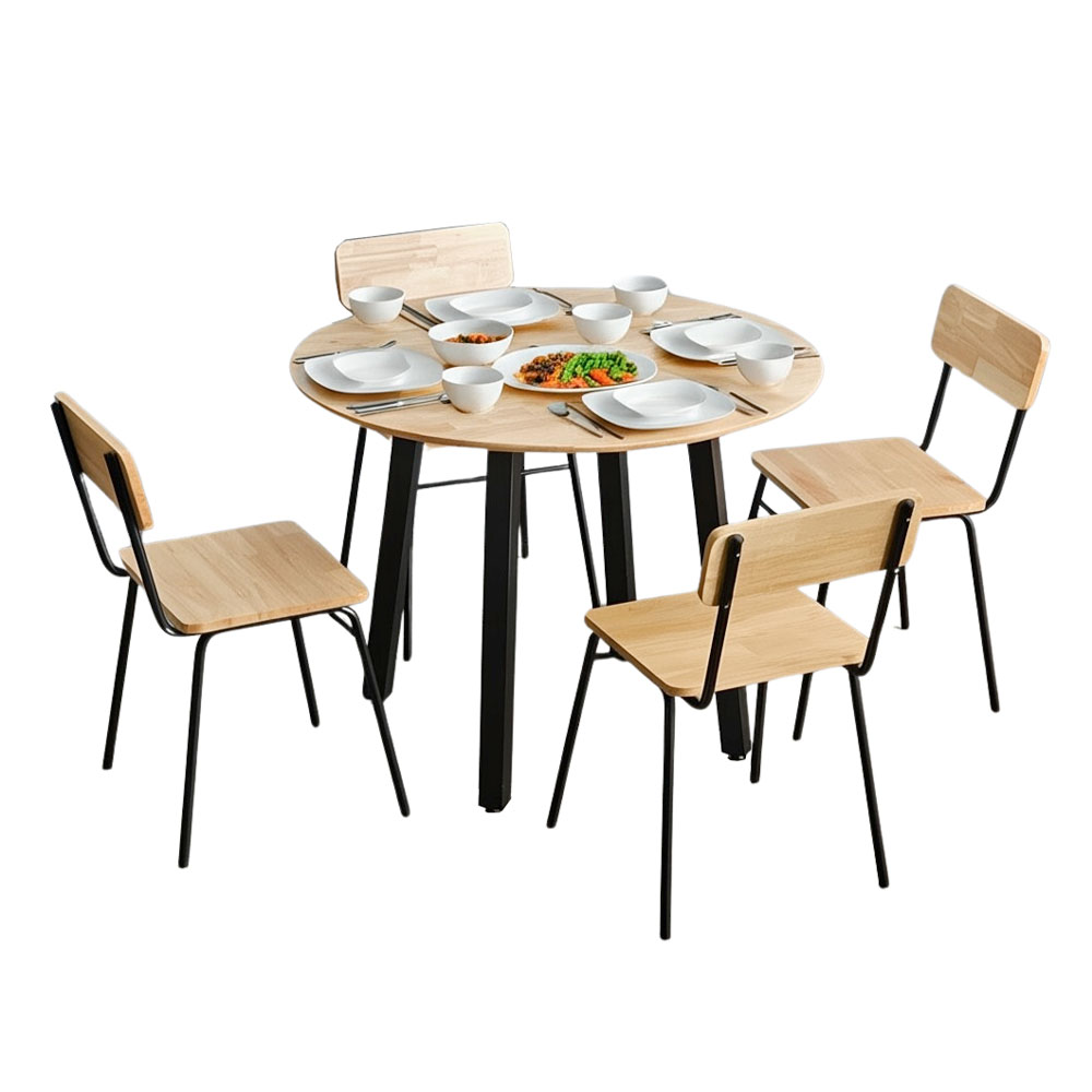 Combo bàn ăn tròn Gerda và 4 ghế ăn Combo bàn ăn tròn Gerda và 4 ghế ăn - hình 3