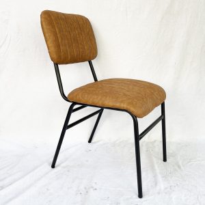 Combo bàn ăn tròn và 6 ghế khung sắt bọc nệm - hình 1