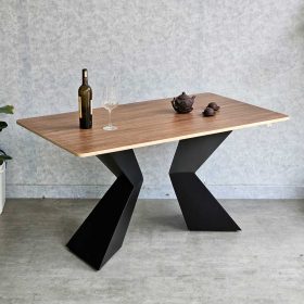 Combo bàn ăn và 4 ghế ăn bọc da - hình 1
