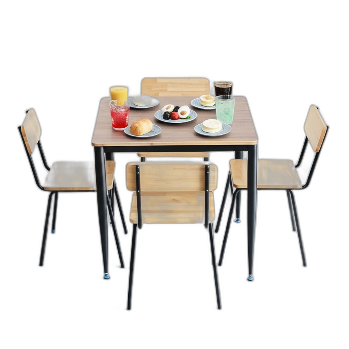 Combo bàn ăn vuông 70x70cm và 4 ghế ăn Combo bàn ăn vuông 70x70cm và 4 ghế ăn