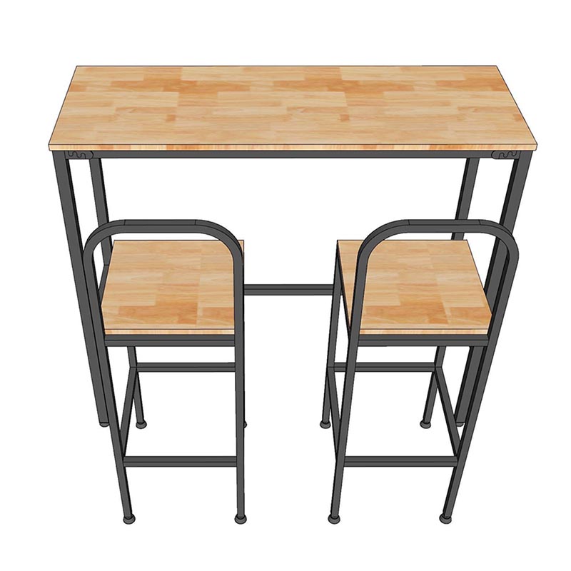 Combo bàn bar 120x45cm và 2 ghế bar gỗ khung sắt C Combo bàn bar 120x45cm và 2 ghế bar gỗ khung sắt C - hình 3