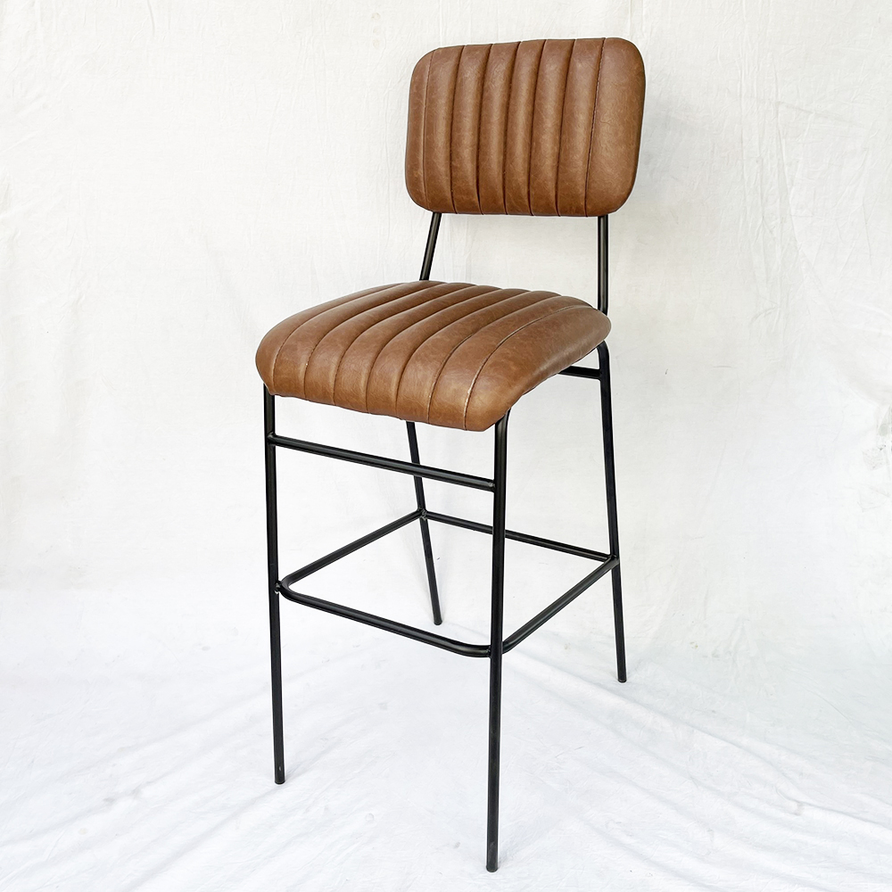 Combo bàn bar 120x45cm và 2 ghế bar nệm nâu C Combo bàn bar 120x45cm và 2 ghế bar nệm nâu C - hình 1