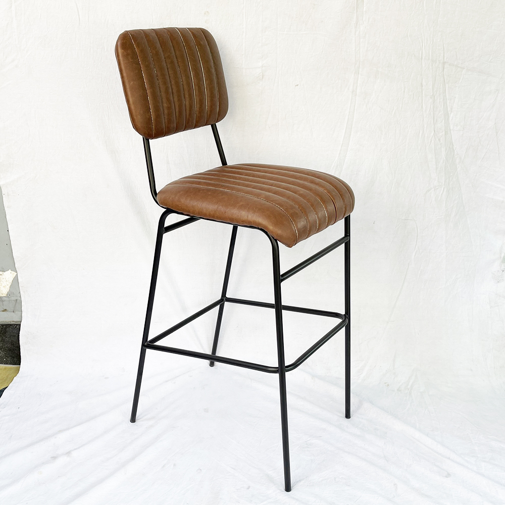 Combo bàn bar 120x45cm và 2 ghế bar nệm nâu C Combo bàn bar 120x45cm và 2 ghế bar nệm nâu C - hình 2