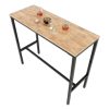 Combo bàn bar 120x45cm và 4 ghế bar mặt gỗ C