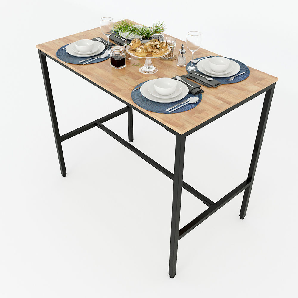Combo Bàn Bar 120x60cm Gỗ Cao Su Và 4 Ghế Lưng Tựa Gỗ Tràm C Combo Bàn Bar 120x60cm Gỗ Cao Su Và 4 Ghế Lưng Tựa Gỗ Tràm C - hình 4