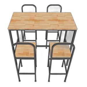 Lỗi 404 Combo bàn bar 120x60cm và 4 ghế bar gỗ khung sắt C
