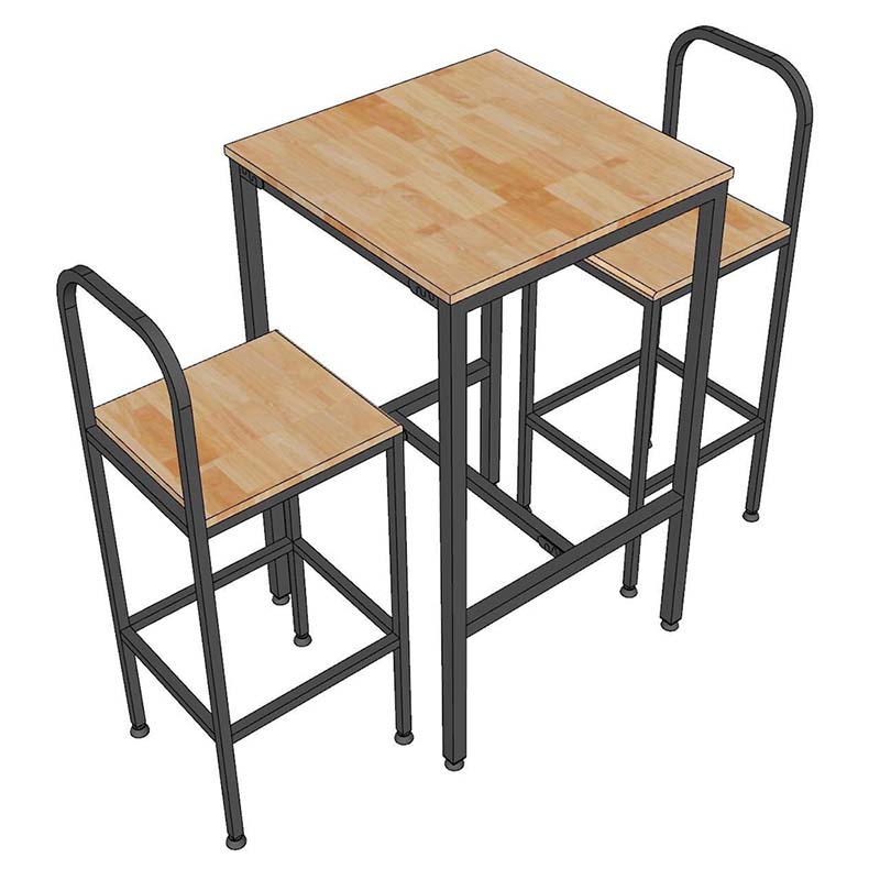 Combo Bàn Bar Vuông 60cm Và 2 Ghế Bar C Combo Bàn Bar Vuông 60cm Và 2 Ghế Bar C - hình 4
