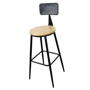 Combo Bàn Bar Vuông 60cm Và 2 Ghế Bar Có Lưng Tựa C - hình 1