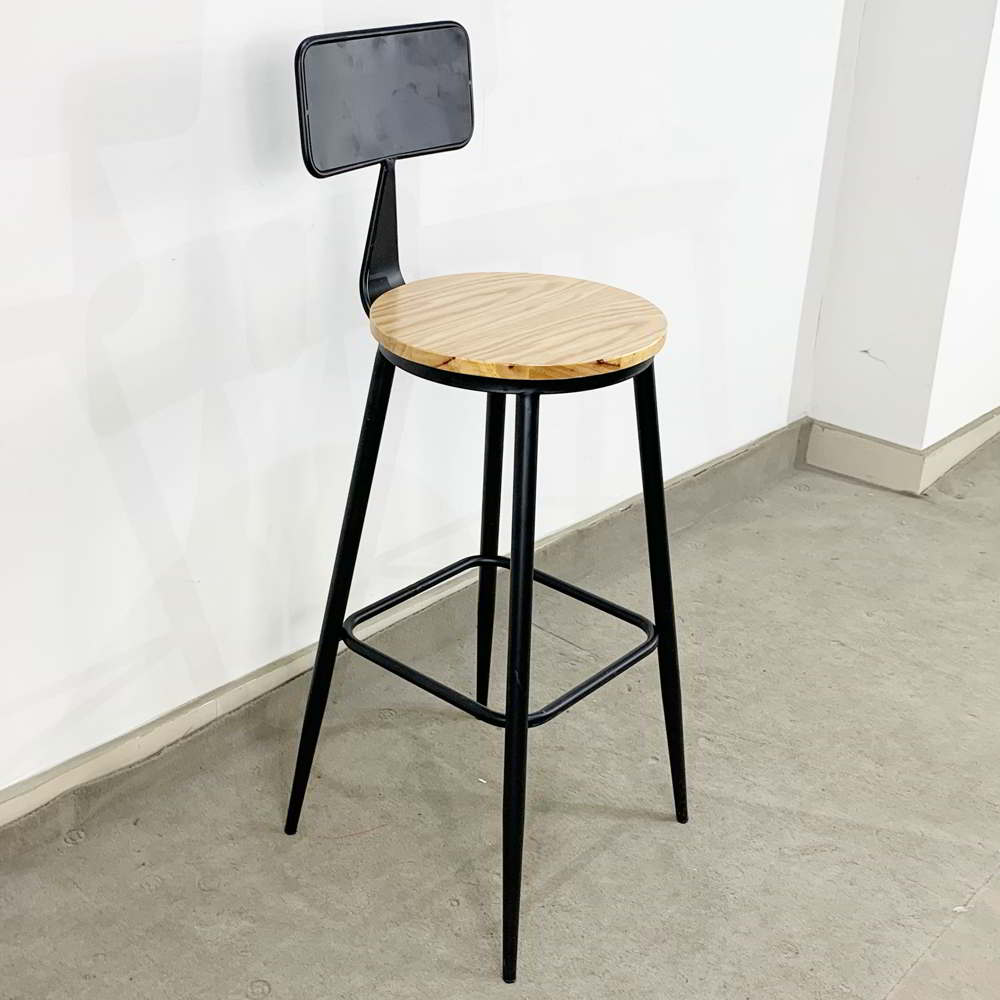 Combo Bàn Bar Vuông 60cm Và 2 Ghế Bar Có Lưng Tựa C Combo Bàn Bar Vuông 60cm Và 2 Ghế Bar Có Lưng Tựa C - hình 2