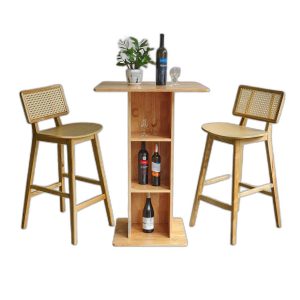 Lỗi 404 Combo bàn bar vuông 70cm và 2 ghế bar gỗ C