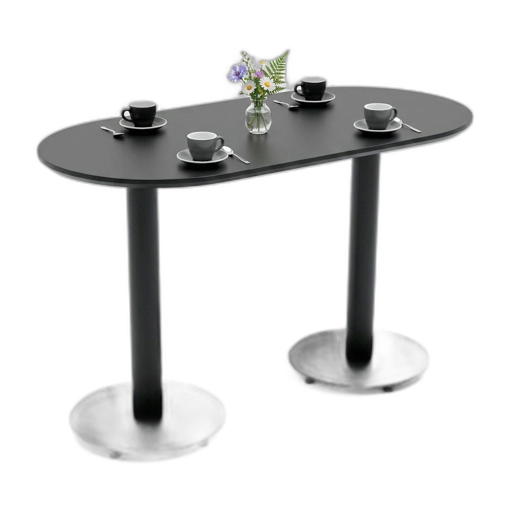 Combo bàn cafe Oval và 4 ghế Eames nhựa C Combo bàn cafe Oval và 4 ghế Eames nhựa C