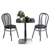 Combo bàn cafe sắt và 2 ghế Thonet sắt sơn tĩnh điện C