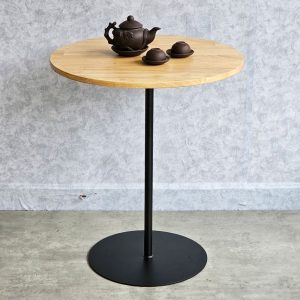 Combo bàn cafe tròn 60cm và 2 ghế cafe nhựa C - hình 1