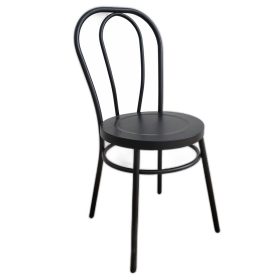 Combo Bàn Cafe Tròn 60cm Và 2 Ghế Lưng Tựa Bằng Sắt C