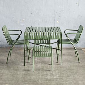 Combo bàn ghế ngoài trời sắt C - hình 1