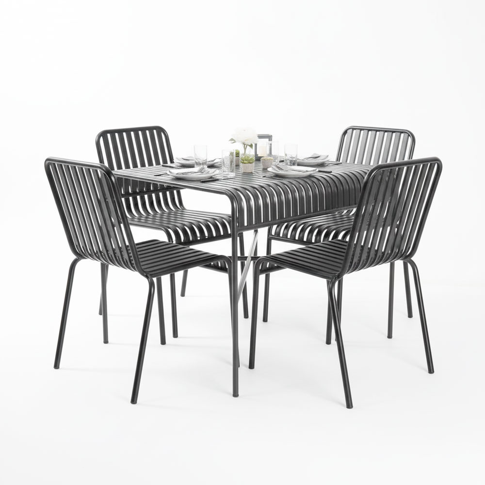Combo bàn ghế ngoài trời sắt sơn tĩnh điện C Combo bàn ghế ngoài trời sắt sơn tĩnh điện C - hình 4