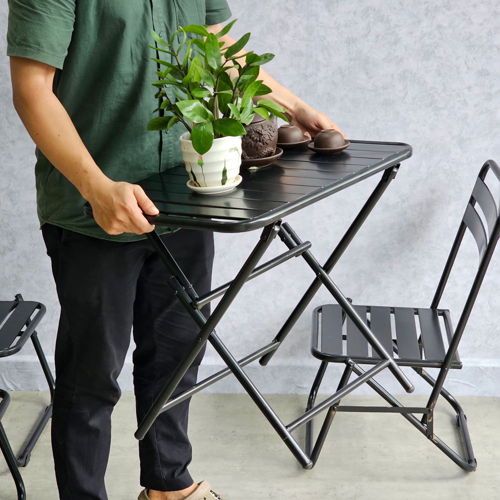 Combo bàn trà chanh và 4 ghế xếp du lịch C Combo bàn trà chanh và 4 ghế xếp du lịch C - hình 4