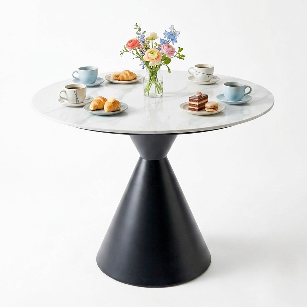 Combo bàn tròn 90cm mặt ceramic và 4 cái ghế Bull sắt C Combo bàn tròn 90cm mặt ceramic và 4 cái ghế Bull sắt C - hình 4
