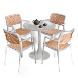 Lỗi 404 Combo bàn tròn mặt đá 70cm và 4 ghế nhựa C
