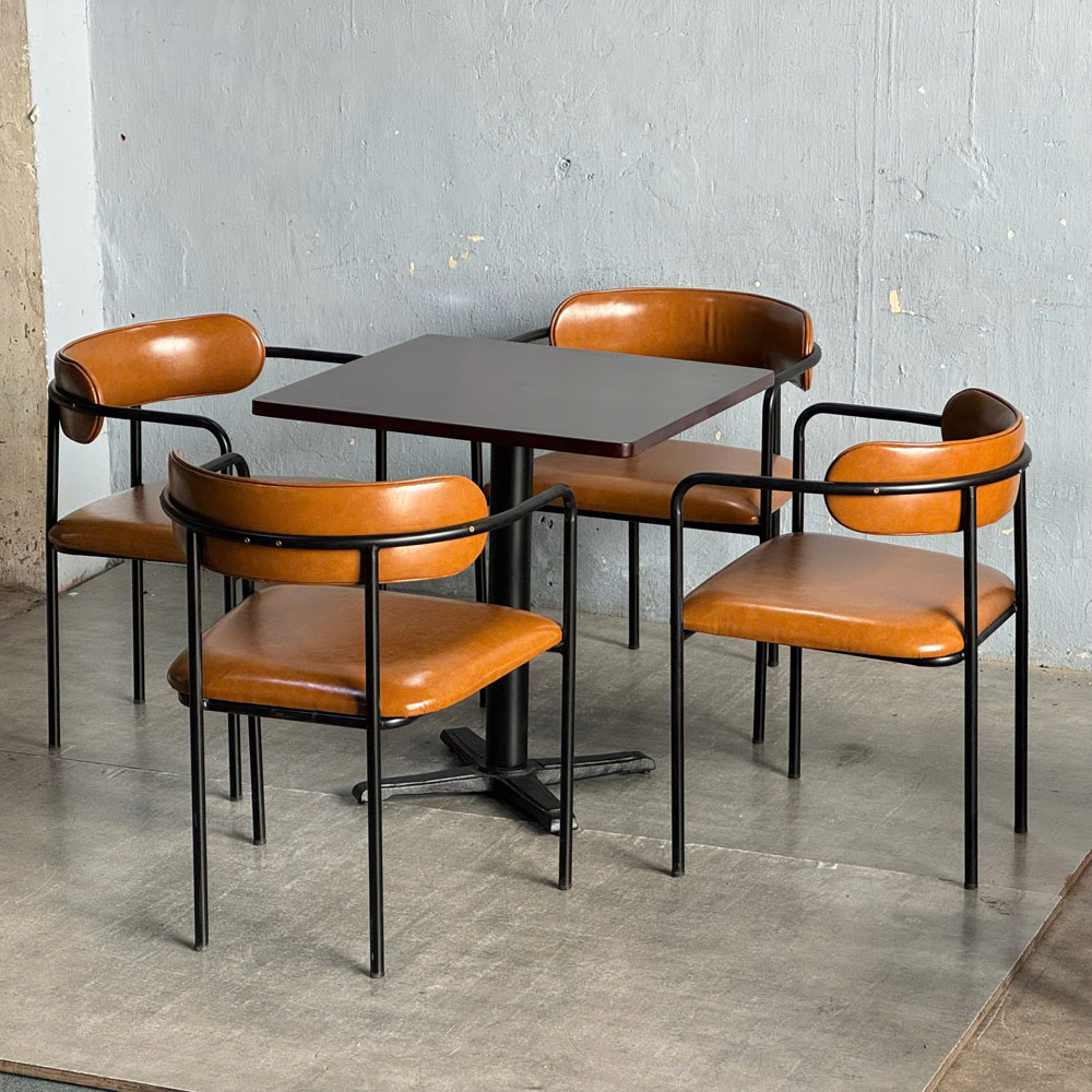 Combo bộ bàn 70x70cm gỗ tràm và 4 ghế Simon khung sắt C Combo bộ bàn 70x70cm gỗ tràm và 4 ghế Simon khung sắt C - hình 4